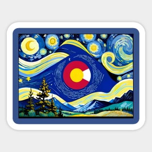 Colorado state flag Sticker